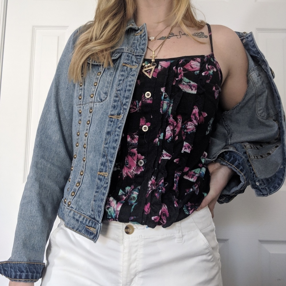 Floral mid top